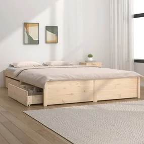 vidaXL Bedframe met lades 120x200 cm