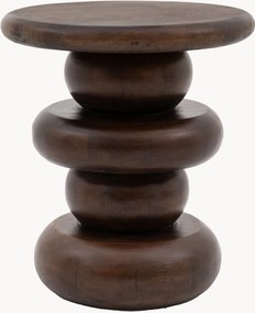 Ronde salontafel Sculpt van mangohout
