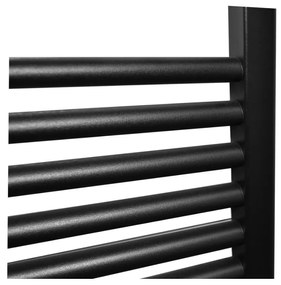 Sanicare design handdoekradiator 60x112cm zwart mat