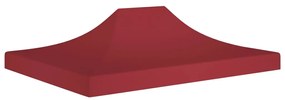 vidaXL Partytentdak 270 g/m² 4,5x3 m bordeauxrood