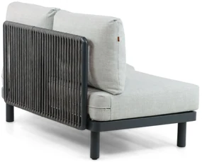 Hoek loungeset 5 personen Aluminium/rope Grijs  Santika Furniture Santika