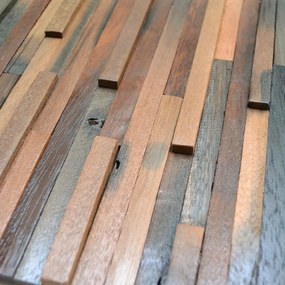 Houten Mozaïekpaneel | Shipwood Compact | 30×30 cm | Hout | Tegel