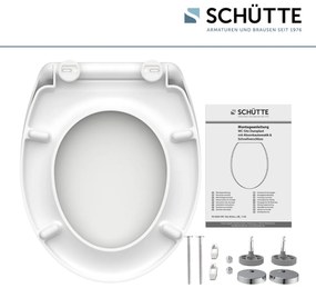 Schutte Miles toiletzitting duroplast met softclose en quick release grijs