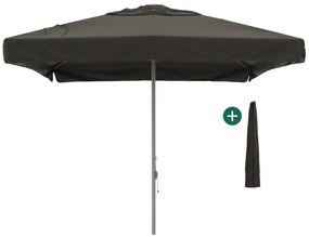 Parasol Shadowline Bonaire | Inclusief hoes | Rechthoekig | 400x300cm | Met katrol | Zwart | Kees Smit Tuinmeubelen