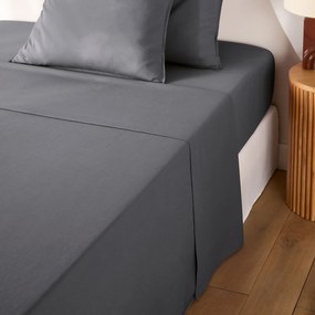 Effen plat laken in gewassen katoen, Scenario