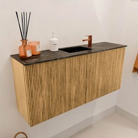 Mondiaz Joya DLux 90cm toiletmeubel oak met wastafel faye midden 1 kraangat lava