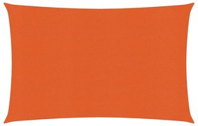 vidaXL Zonnezeil 160 g/m² 2,5x4 m HDPE oranje