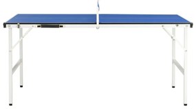 vidaXL Tafeltennistafel met net 5 feet 152x76x66 cm blauw