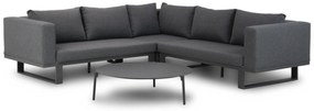 Hoek loungeset 5 personen Aluminium/Outdoor textiel Grijs  Lifestyle Garden Furniture Club/Pacific
