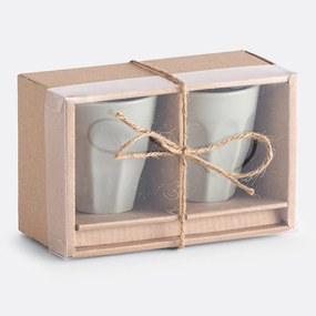 Set van 2 geribbelde koffiekopjes, Notele