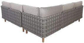 The Outsider Hoek Loungeset - Kolbe - Lichtgrijs - Acacia/Rope - The Outsider