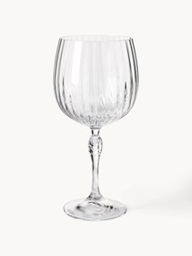 Gin glazen America's Cocktail met groefstructuur, 4-delig