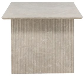 Eettafel Met Geribbelde Poten Beige - 100 X 200cm.