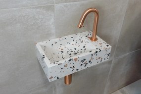 Saniclear Terrazzo fontein met kraangat rechts 39x22x10cm