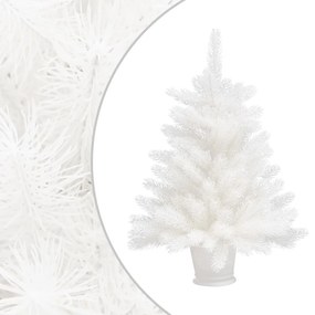 vidaXL Kunstkerstboom met LED's en kerstballen 65 cm wit