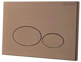 Wiesbaden X32 Metal drukplaat voor inbouwreservoir geborsteld brons koper 32.4676