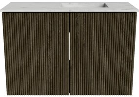 Mondiaz Joya DLux 60cm toiletmeubel shadow met wastafel faye rechts 1 kraangat opalo
