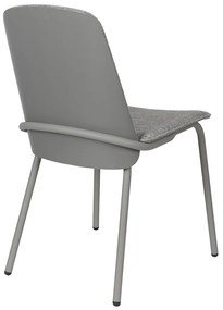 Zuiver Clip Moderne Eetkamerstoel Buisframe Grijs