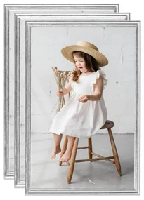 vidaXL Fotolijsten 3 st voor wand of tafel 7x90 cm MDF zilverkleurig