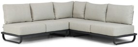 Hoek loungeset 5 personen Aluminium Grijs Lifestyle Garden Furniture Venice