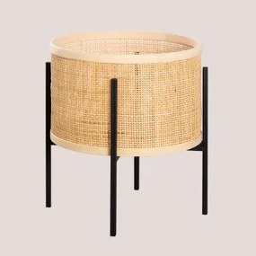 Rattan Plantenbak Daek Bruin Natuurlijk - Sklum