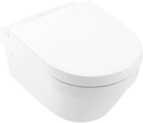 Villeroy & Boch Architectura hangtoilet met soft-close toiletbril 37x53x33cm Wit