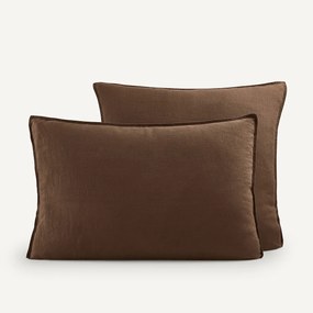 Kussensloop in gewassen hennep, Helm