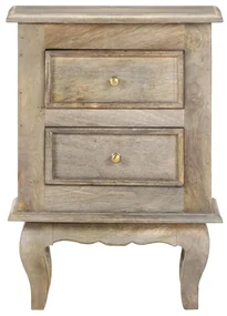 vidaXL Nachtkastje 40x30x55 cm massief mangohout