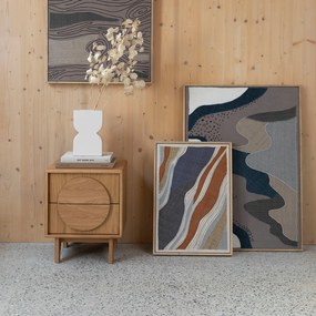 Zuiver Move Stoffen Schilderij Oranje Blauw