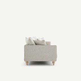 Bank van gestructureerd viscose en linnen, LAZARE