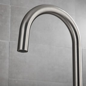 Saniclear Exclusive Stripes Pro inbouw badkraan met vrijstaande uitloop RVS
