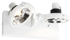 Moderne spot wit 2-lichts - Master 111