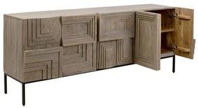 Kare Design Figaro Mango Dressoir Houtsnijwerk - 184x45x76cm.