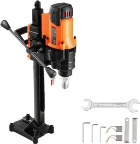 VEVOR Kernboormachine Diamantkernboormachine met boordiameter 2-20 cm met statief en kernboormachine, 3000 W Robuuste betonkernboormachine, Nat en droog gebruik voor betonstenen
