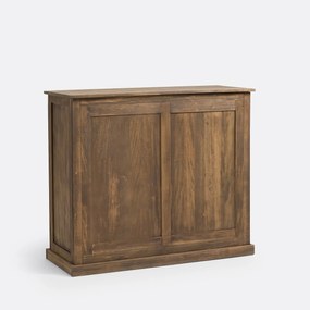 Bar met 2 lades, massief grenen en MDF, Lunja