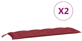 vidaXL Kussen voor schommelstoel 150 cm stof wijnrood