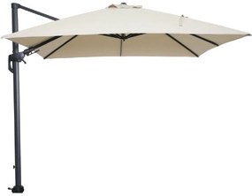 Garden Impressions Hawaii zweefparasol 300x300 cm - frame carbon black - doek ecru