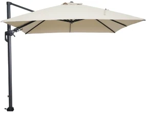 Garden Impressions Hawaii zweefparasol 300x300 cm - frame carbon black - doek ecru