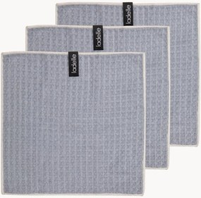 Theedoeken Wafel Grijs, 3-delig