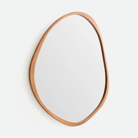 Grote wandspiegel, organische vorm, diameter 100 x hoogte 120 cm, ASTIA