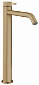 Crosswater 3ONE6 Wastafelkraan - verhoogd - uitloop 19cm - geborsteld messing TS112DNSF