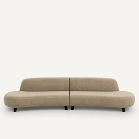 6-zits bank, in gerecycled chenille, Rosebury