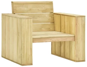 vidaXL Tuinstoel 89x76x76 cm geïmpregneerd grenenhout