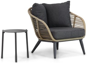 Bistroset 1 persoon  Wicker Taupe Coco Coco Leonardo