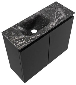 Mondiaz Ture DLux toiletmeubel 60cm urban met wastafel lava links met kraangat