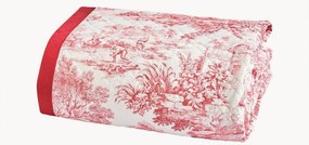 Perkalkatoenen bedsprei Toile De Jouy