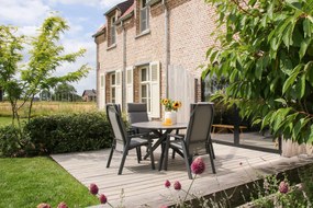 Azoren dining tuinstoel verstelbaar (incl. kussen) - Antraciet