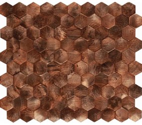 Dune Materia Mosaics Mozaiektegel 26x30.2cm Corten 6mm Mat/glans Bruin 1916848