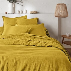 Dekbedovertrek in gewassen linnen, Linot