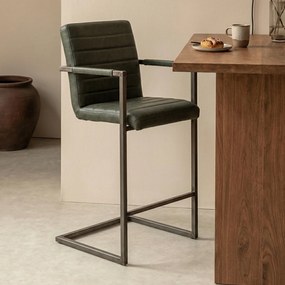 Stoere Barstoel Industrieel Bull Antracite